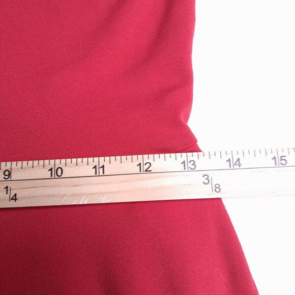 Leith Womens Medium Red Rayon Blend Casual Dress Tank Sleeveless Midi Dress - Picture 7 of 9